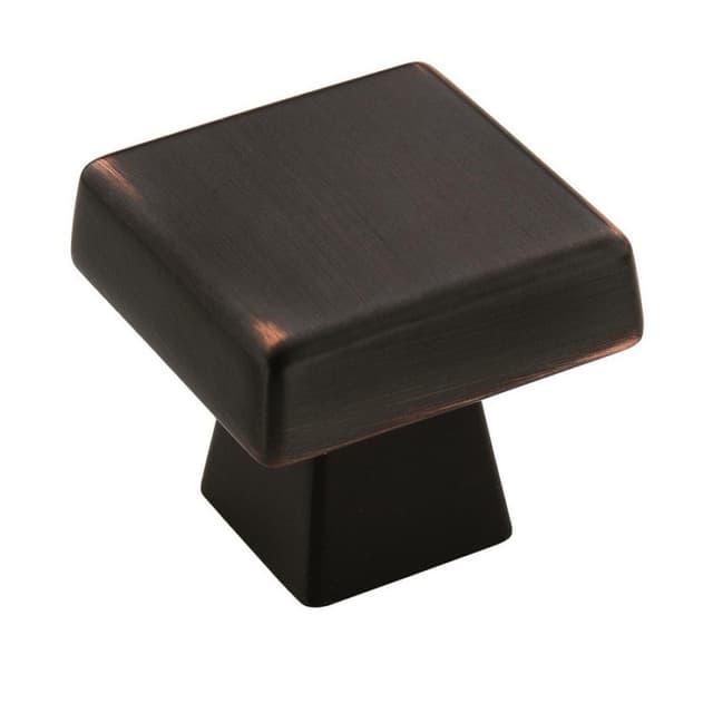 1-1/2" Blackrock™ Square Knob, Oil-Rubbed Bronze