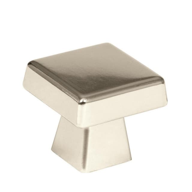 1-1/2" Blackrock Square Knob, Polished Nickel