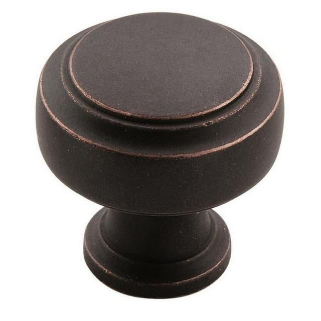 1-3/16" Highland Ridge Round Knob, Dark-Oiled Bronze