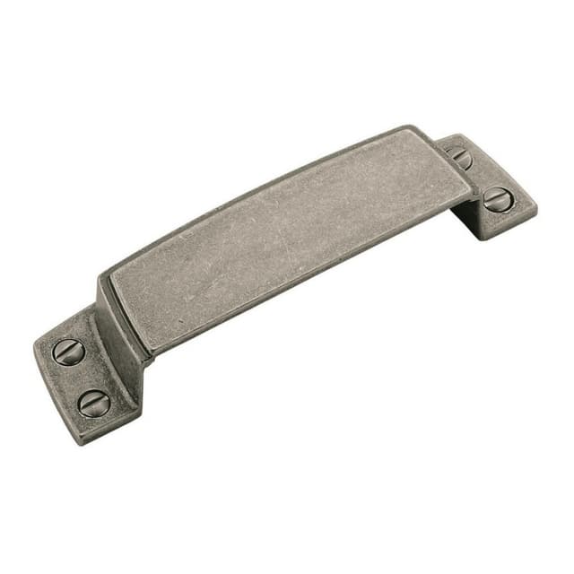 3-1/2" Highland Ridge Cup Pull, Aged Pewter