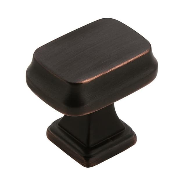 1-1/4" Revitalize Rectangle Knob, Oil-Rubbed Bronze