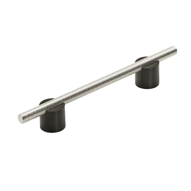 5-1/16" Transcendent Bar Pull, Matte Black/Polished Nickel