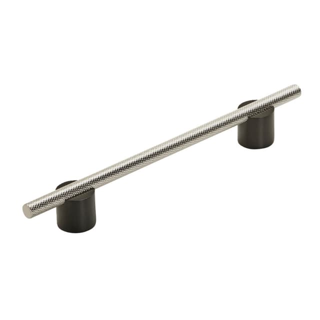 6-5/16" Transcendent Bar Pull, Matte Black/Polished Nickel