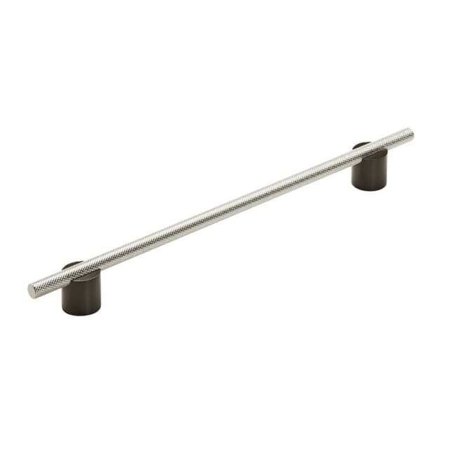 10-1/16" Transcendent Bar Pull, Matte Black/Polished Nickel