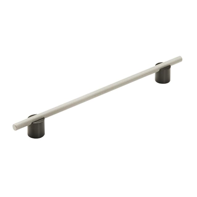 10-1/16" Transcendent Bar Pull, Matte Black/Silver Champagne