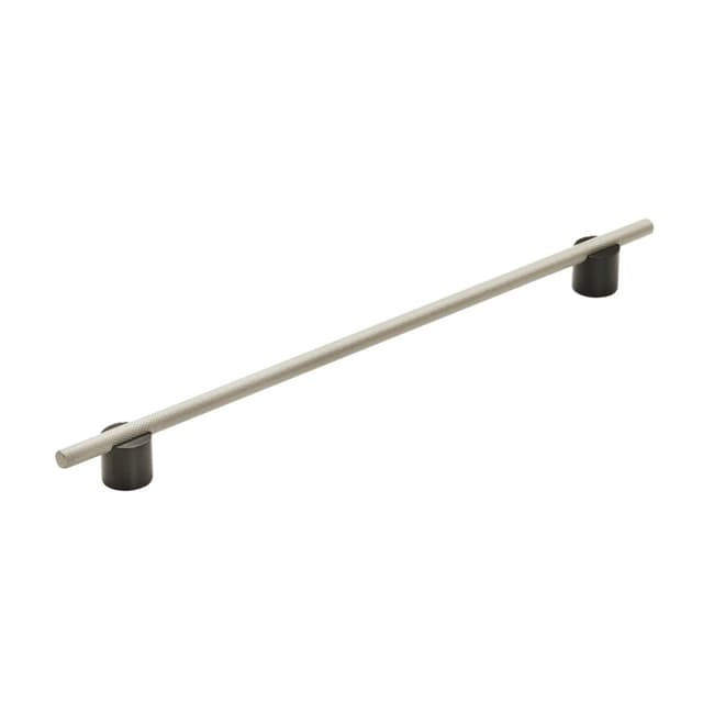 12-5/8" Transcendent Bar Pull, Matte Black/Silver Champagne