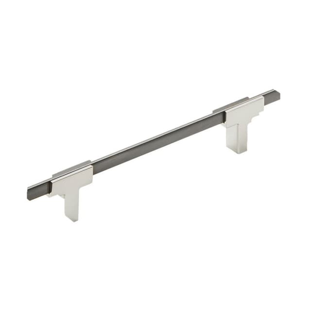 5-1/16" Urbanite Handle Pull, Polished Chrome/Black Chrome