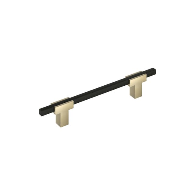 5-1/16" Urbanite Cabinet Pull, Golden Champagne/Matte Black