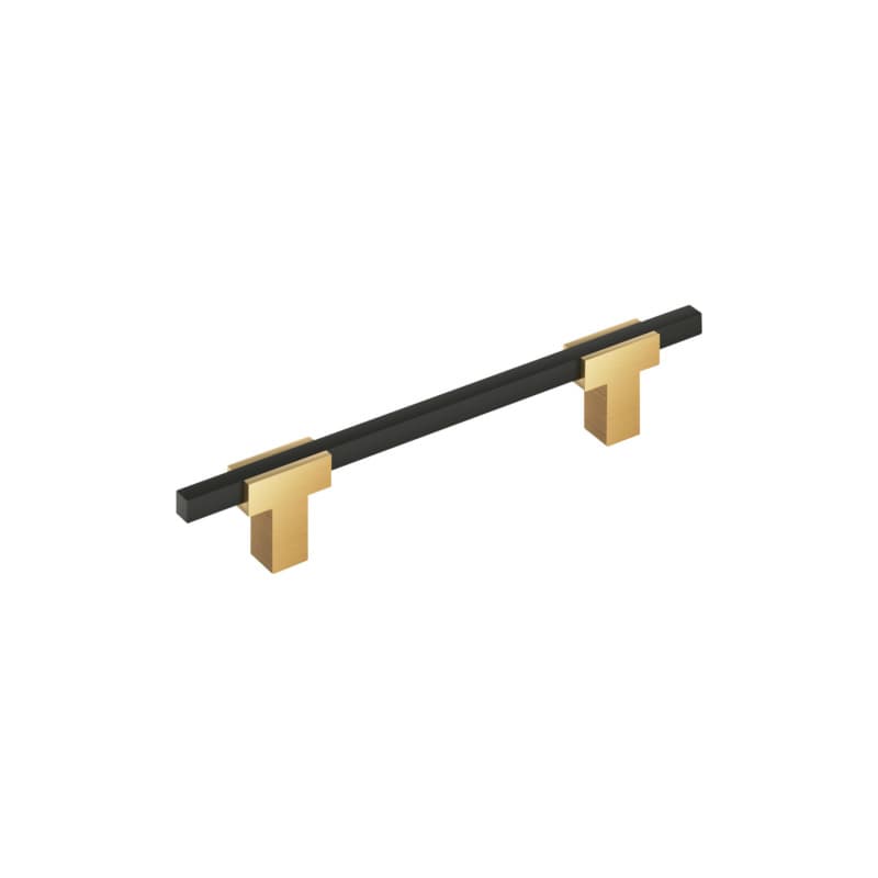 5-1/16" Urbanite Cabinet Pull, Champagne Bronze/Matte Black