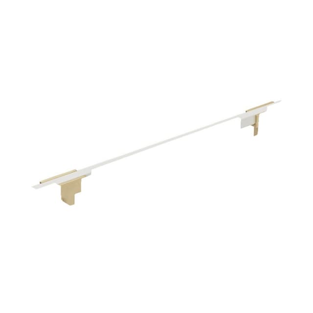 7-9/16" Urbanite Handle Pull, Brushed Gold/White