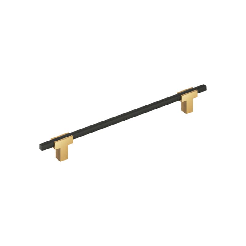 8-13/16" Urbanite Cabinet Pull, Champagne Bronze/Matte Black