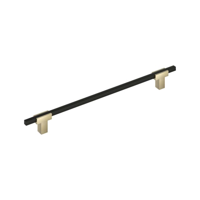 10-1/16" Urbanite Cabinet Pull, Golden Champagne/Matte Black