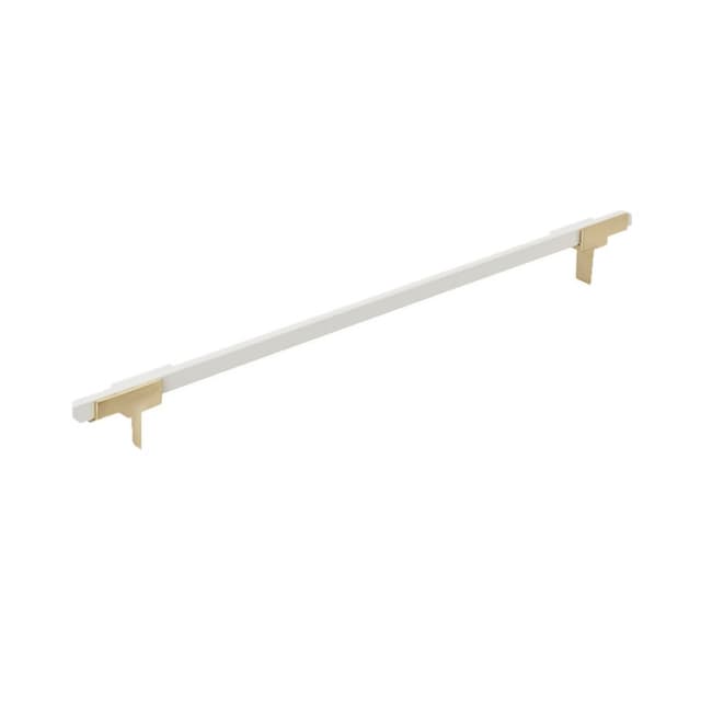 10-1/16" Urbanite Handle Pull, Brushed Gold/White