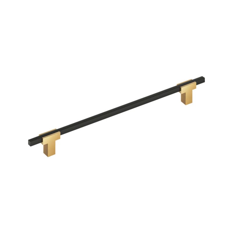 10-1/16" Urbanite Cabinet Pull, Champagne Bronze/Matte Black