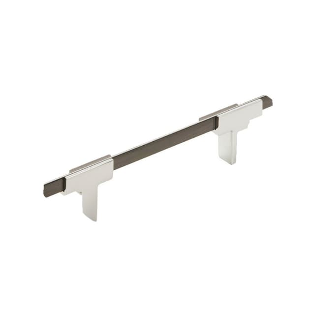 3-3/4" Urbanite Handle Pull, Polished Chrome/Black Chrome