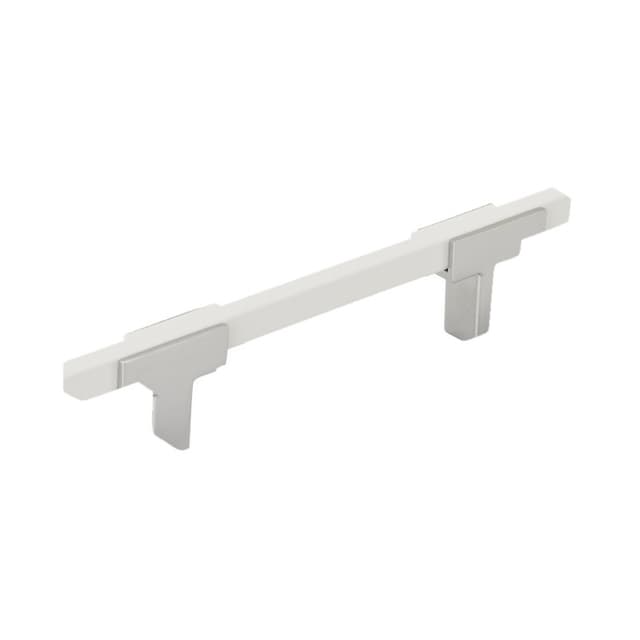 3-3/4" Urbanite Handle Pull, Polished Chrome/White
