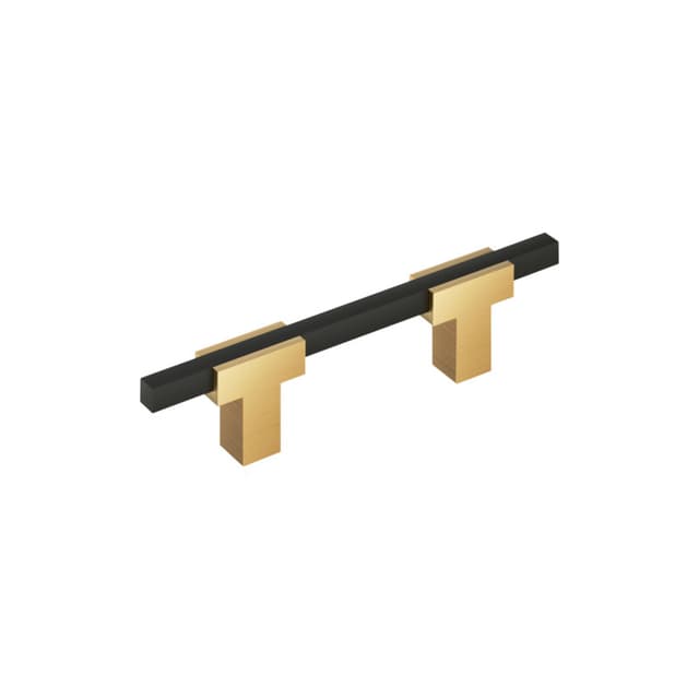 3" Urbanite Cabinet Pull, Champagne Bronze/Matte Black