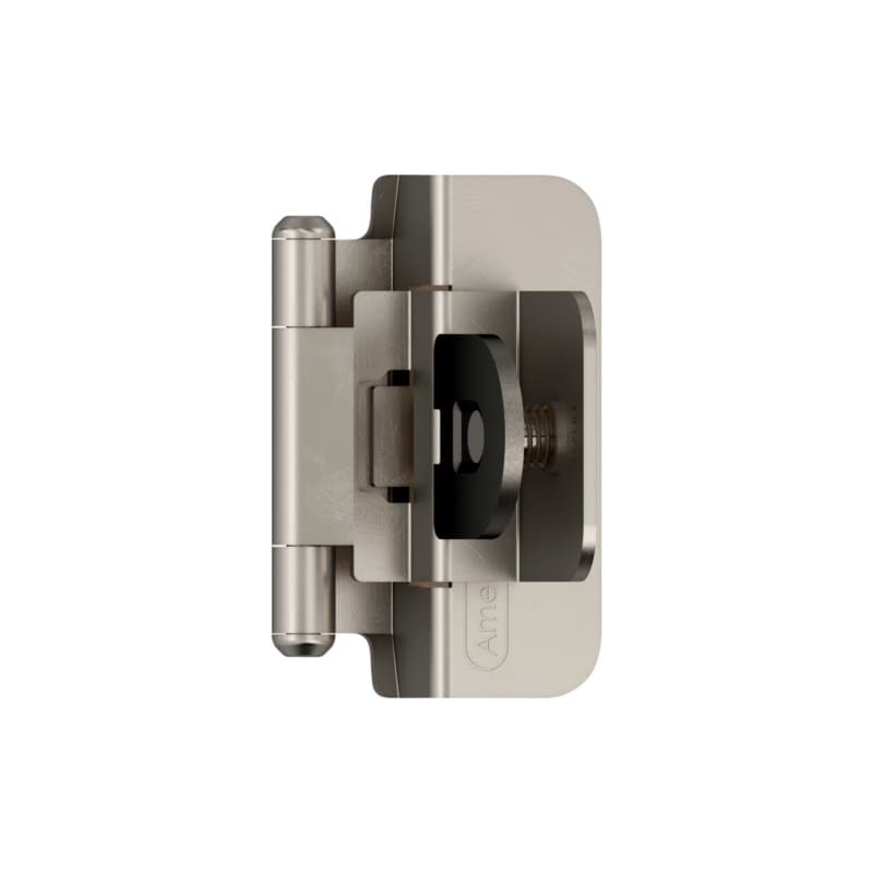 Double Demountable Hinge, Self-Closing, 3/8" Inset, Satin Nickel