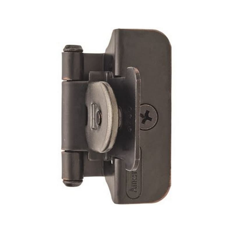 Double Demountable Hinge, Self-Closing, 1/4" Overlay, Oil Rubbed Bronze