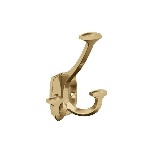 4-9/16" x 4-9/16" Vicinity Triple Prong Decorative Wall Hook, Champagne Bronze