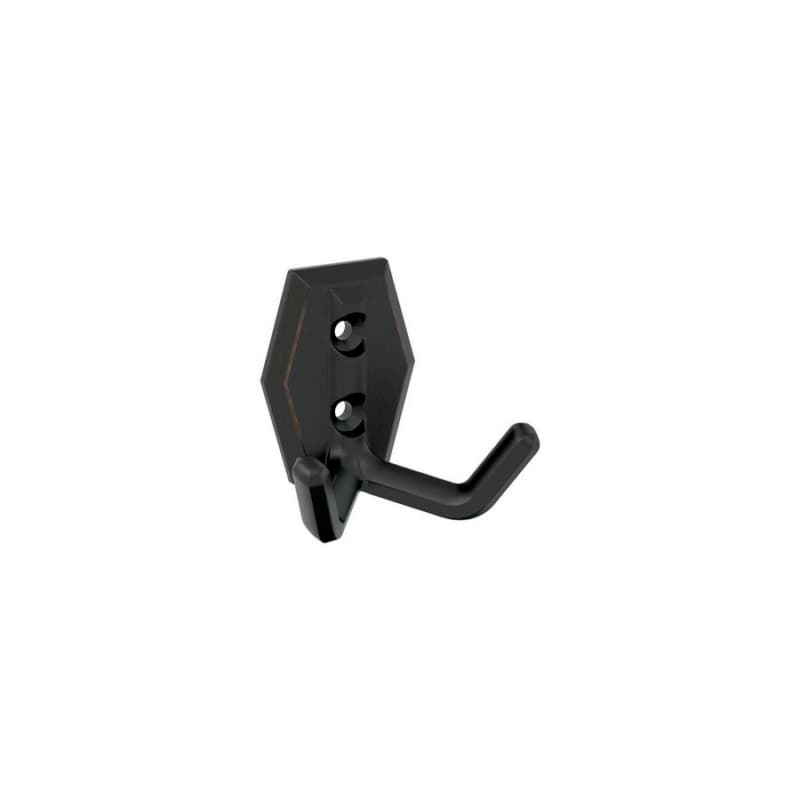 2-1/4" x 2-1/4" Benton Double Prong Decorative Wall Hook, Oil-Rubbed Bronze
