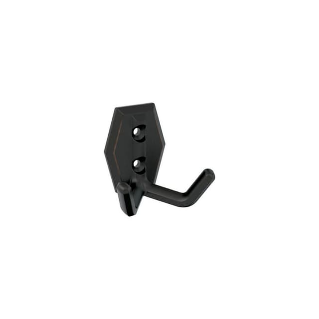 2-1/4" x 2-1/4" Benton Double Prong Decorative Wall Hook, Oil-Rubbed Bronze