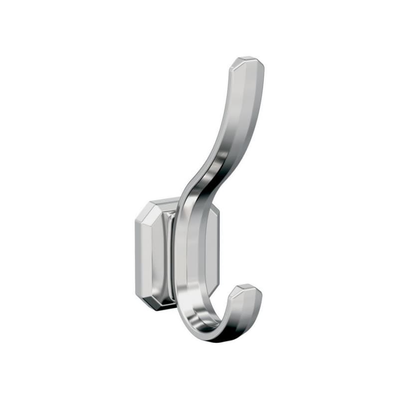5-5/16" x 5-5/16" Granlyn Double Prong Decorative Wall Hook, Polished Chrome