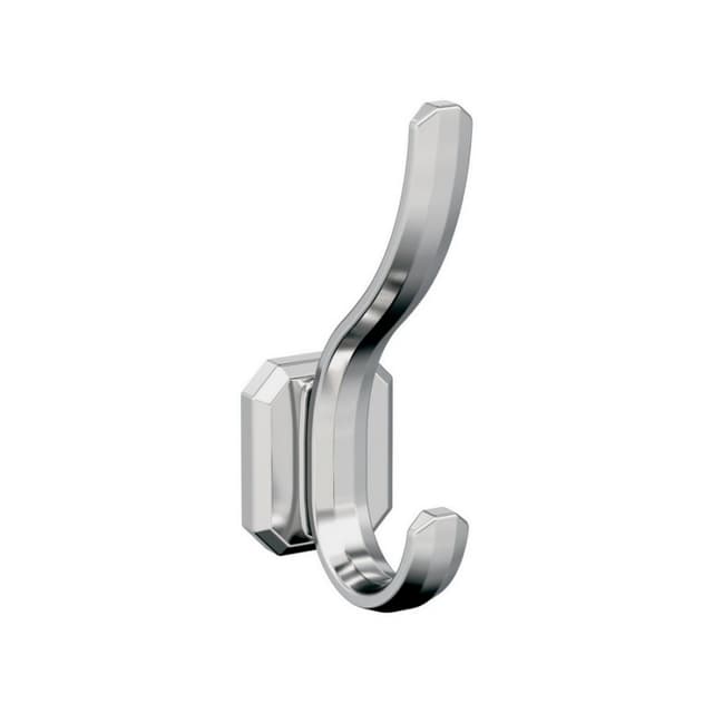 5-5/16" x 5-5/16" Granlyn Double Prong Decorative Wall Hook, Polished Chrome