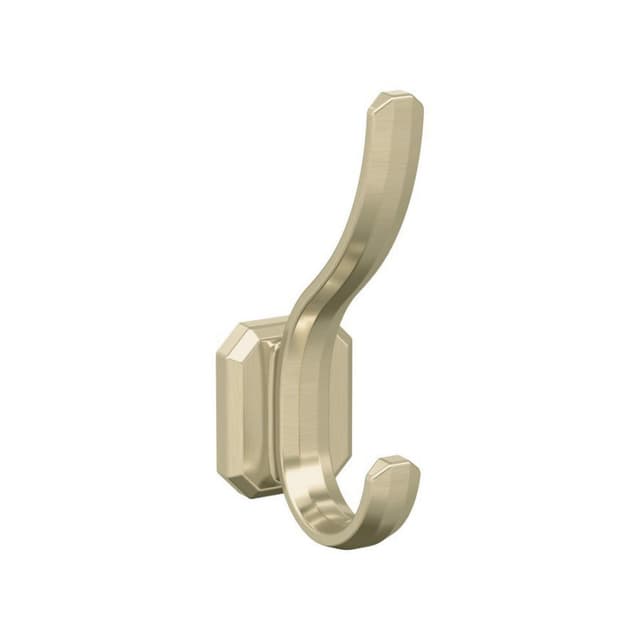 5-5/16" x 5-5/16" Granlyn Double Prong Decorative Wall Hook, Golden Champagne