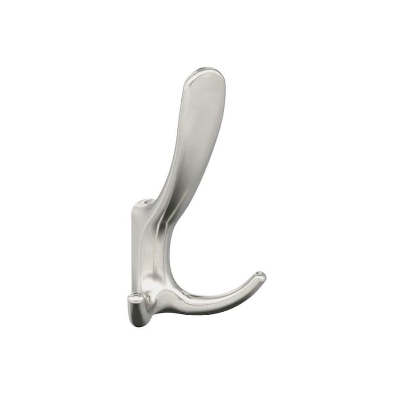 4-15/16" x 4-15/16" Finesse Triple Prong Decorative Wall Hook, Satin Nickel
