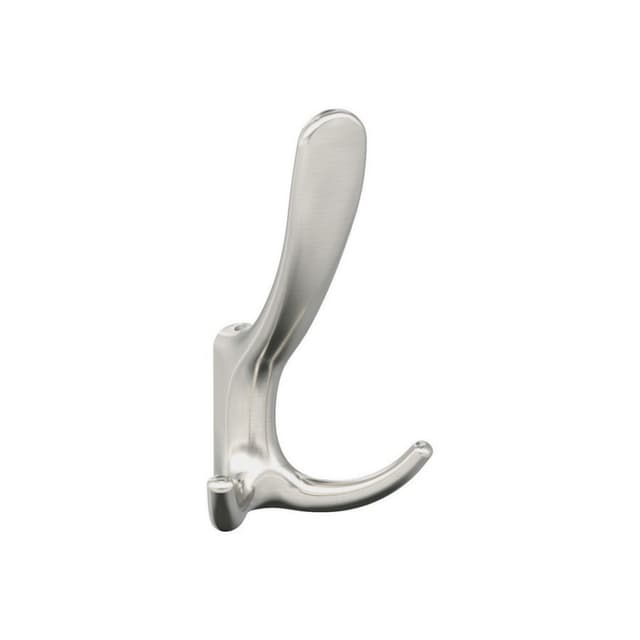4-15/16" x 4-15/16" Finesse Triple Prong Decorative Wall Hook, Satin Nickel