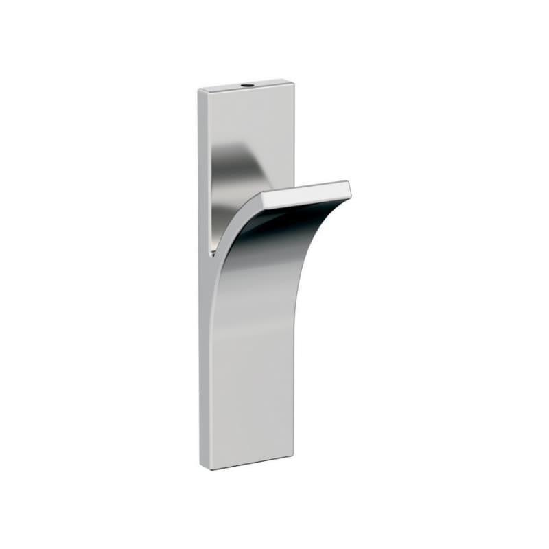 5-1/8" x 5-1/8" Apex Single Prong Decorative Wall Hook, Polished Chrome