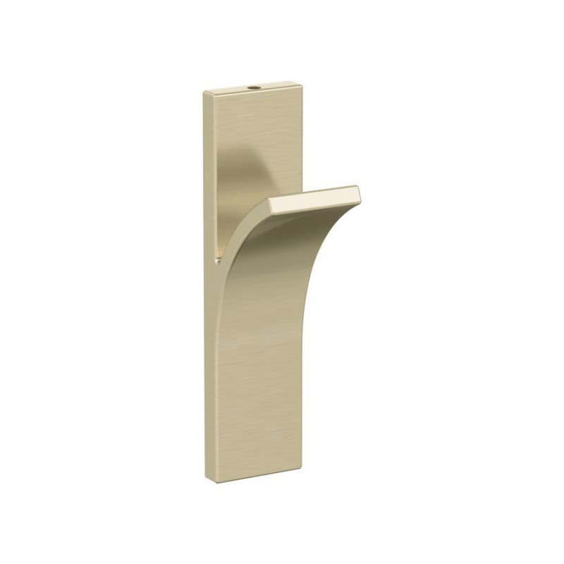 5-1/8" x 5-1/8" Apex Single Prong Decorative Wall Hook, Golden Champagne