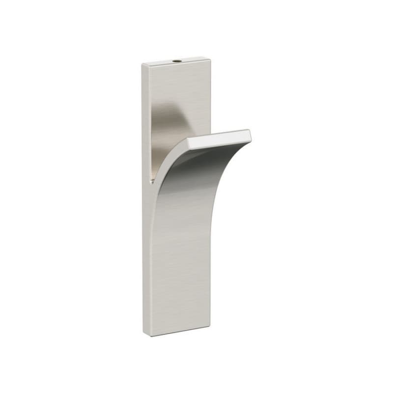 5-1/8" x 5-1/8" Apex Single Prong Decorative Wall Hook, Satin Nickel