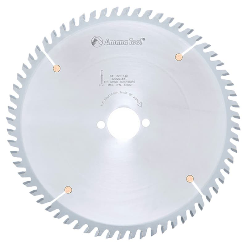 220mm x 64 Teeth Holz-Her Ripping/Cross-Cut General Purpose Saw Blade