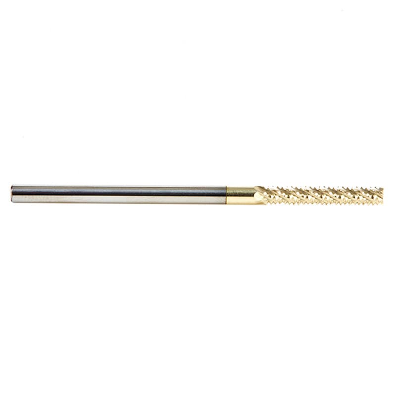 1/8" x 2-1/2" ZrN Coated Honeycomb Cutting Spiral Hogger Bit, 6-Flute, 1/8" Shank