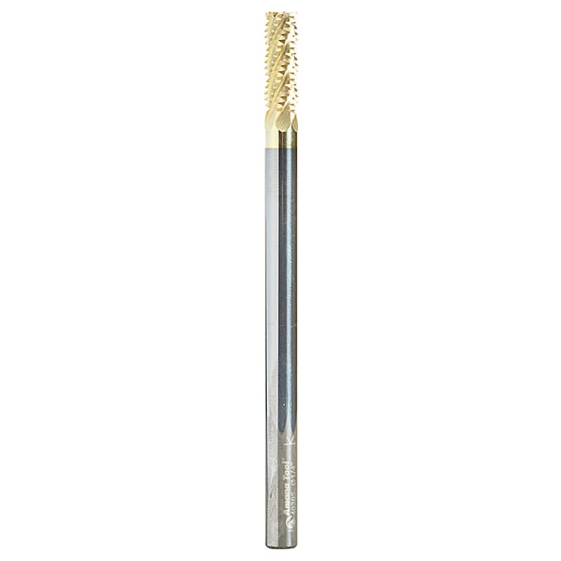 1/4" x 4" ZrN Coated Honeycomb Cutting Spiral Hogger Bit, 6-Flute, 1/4" Shank
