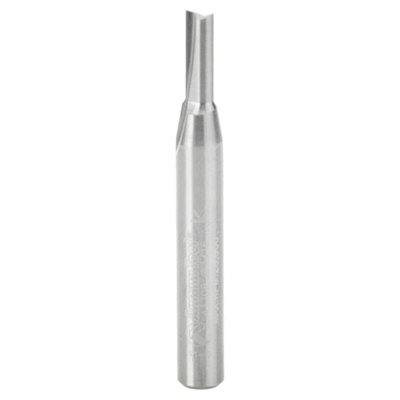 3/16" x 2" Straight Plunge Router Bit, 1-Flute, 1/4" Shank