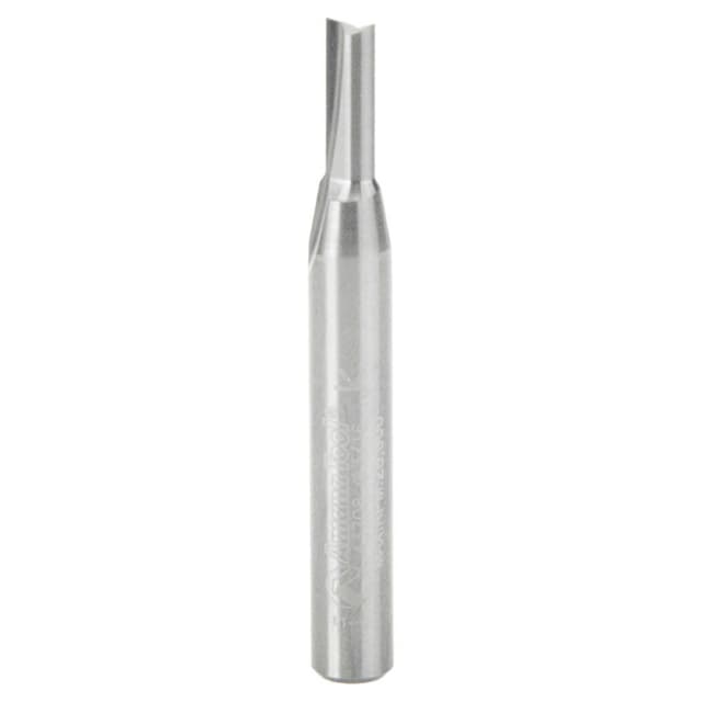 3/16" x 2" Straight Plunge Router Bit, 1-Flute, 1/4" Shank