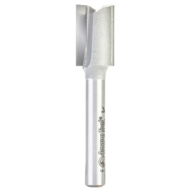 31/64" x 2-1/4" High Production Straight Plunge Router Bit, 2-Flute, 1/4" Shank