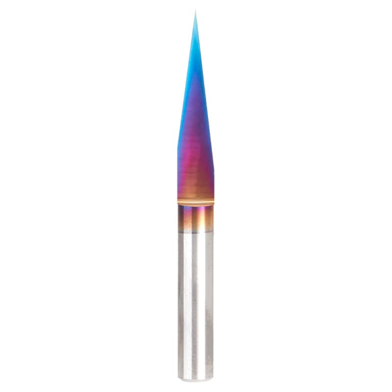 24mm x 58mm 15° Engraving Signmaking Spektra Extreme Tool Life Coated Router Bit, 6mm Shank
