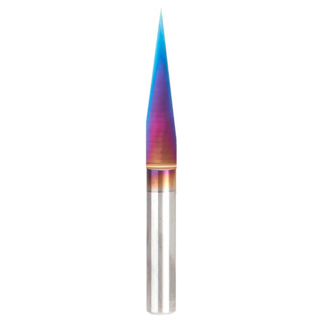 24mm x 58mm 15° Engraving Signmaking Spektra Extreme Tool Life Coated Router Bit, 6mm Shank