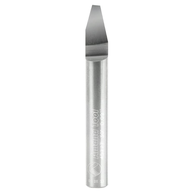 2-1/4" x 0.090" Tip Signmaking Engraving Router Bit, 1/4" Shank