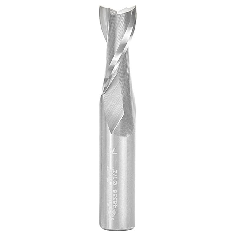 1/2" x 3" Up-Cut Spiral Plunge Bit, 2-Flute, 1/2" Shank, 1-1/8" Cutting Height
