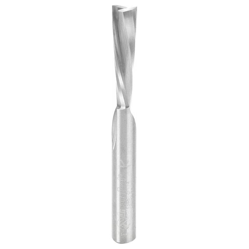 1/4" x 2-1/2" Down-Cut Spiral Plunge Bit for Solid Wood, 2-Flute, 1/4" Shank