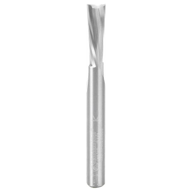 1/4" x 2-1/2" Down-Cut Spiral Plunge Bit for Solid Wood, 2-Flute, 1/4" Shank