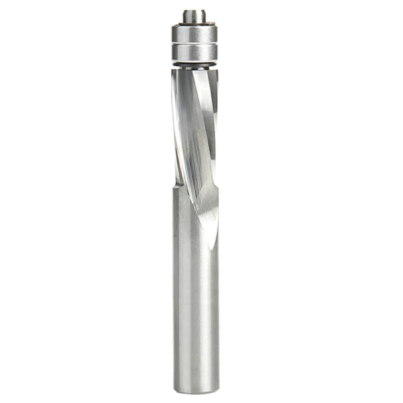 1/2" x 4" Down-Cut UltraTrim Spiral Bit with Double Lower Ball Bearing, 2-Flute, 1/2" Shank