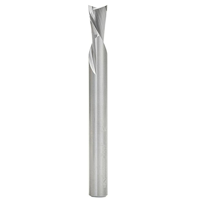 1/4" x 2-1/2" Down-Cut Spiral Plunge Bit, 2-Flute, 1/4" Shank, 3/8" Cutting Height