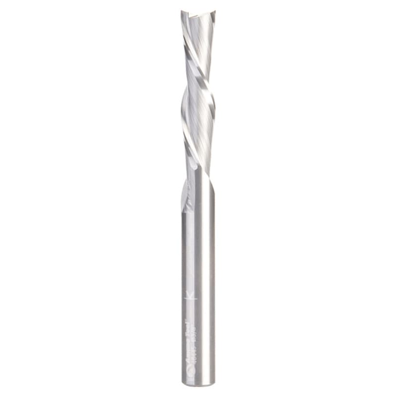 3/8" Dia x 1-5/8" Solid Carbide Down-Cut Extra Long Spiral Plunge Bit, 3/8" Shank for Guitar Bodies on CNC Machines