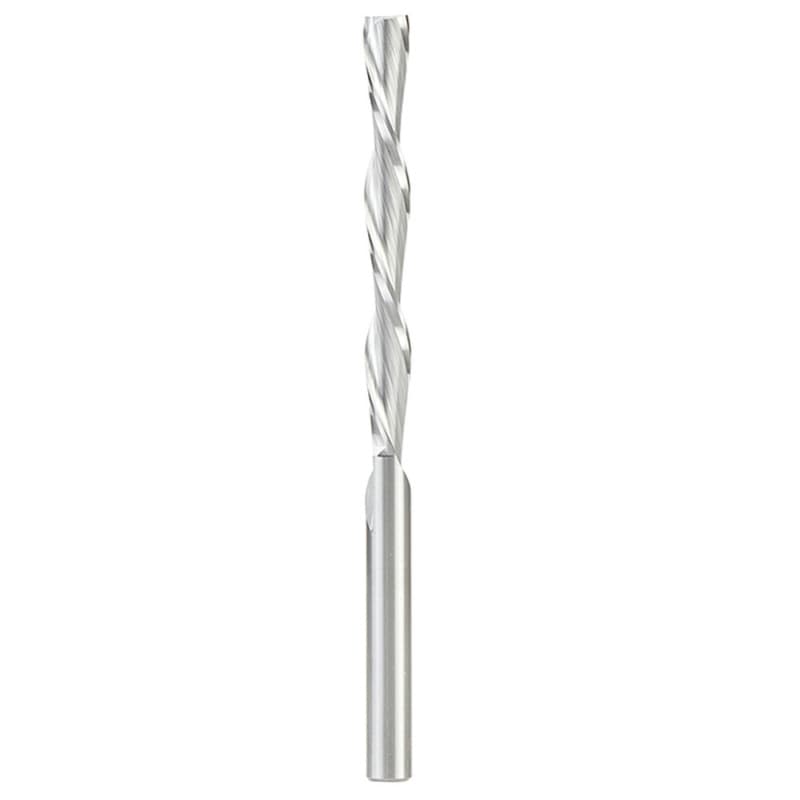 1/4" x 4" Foam Cutting Down-Cut Square End Spiral Router Bit, 2-Flute, 1/4" Shank